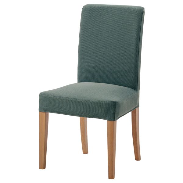 Стул ХЕНРИКСДАЛЬ, дуб, Финнста бирюзовый - фото 1