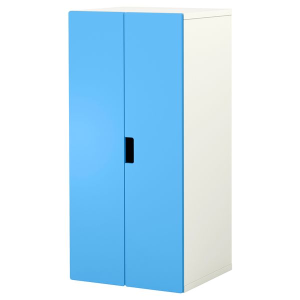 Комбинация для хранения с дверцами СТУВА, белый, синий (60x50x128 см) - фото 1