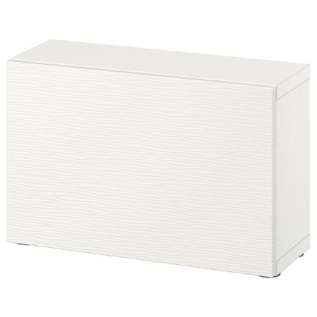 Стеллаж с дверью, белый, Laxviken белый, 60x22x38 см IKEA BESTÅ БЕСТО 494.297.74
