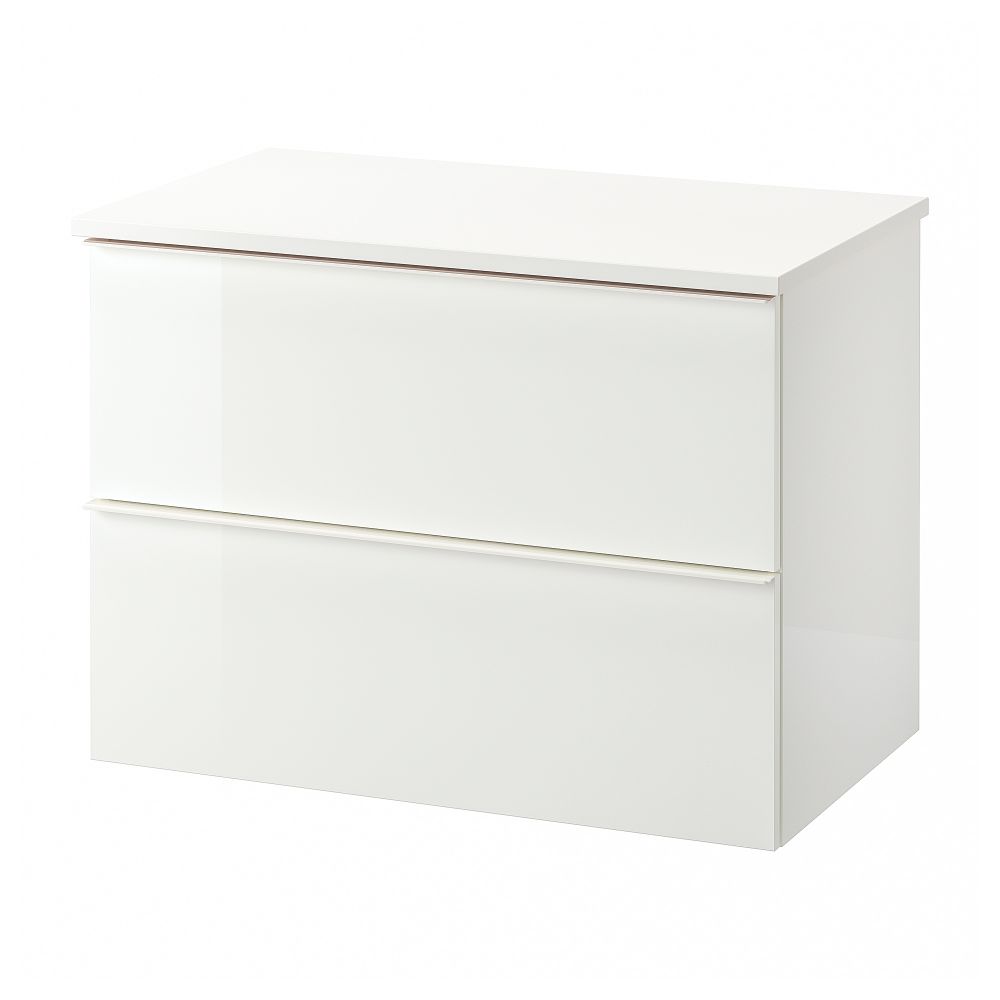 Шкаф для раковины с 2 ящиками, 82x49x60 cm IKEA TOLKEN ТОЛКЕН, GODMORGON ГОДМОРГОН 292.954.50 - фото 1