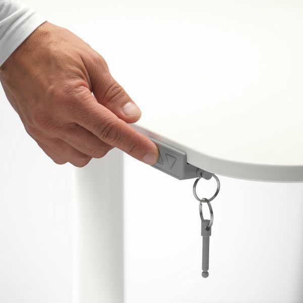 Стол/трансф, белый 160x80 см IKEA BEKANT БЕКАНТ 092.786.87 - фото 6