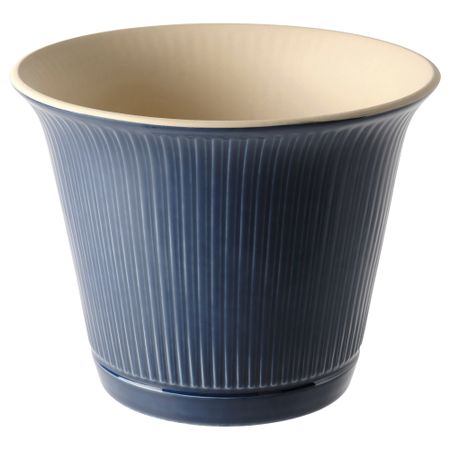 Кашпо, 19 см, для дома, улицы синий IKEA KAMOMILL КАМОМИЛ 404.852.22