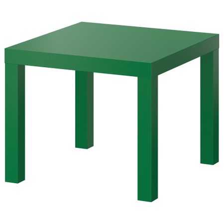 Придиванный столик ЛАКК, зеленый (55x55 см)