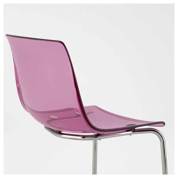 Стул ТОБИАС, сиреневый, хромированный - фото 4
