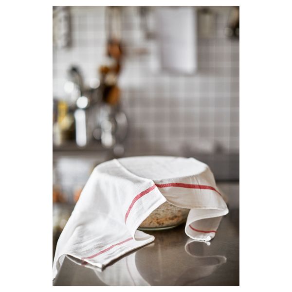 Полотенце кухонное, белый, красный 50x65 см IKEA TEKLA ТЕКЛА 203.723.20 - схема-чертеж с размерами
