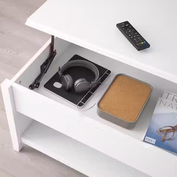 VITTERYD ВИТТЕРЮД Регулируемый журнальный стол - белый 97 см - фото 6