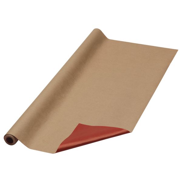 Рулон оберточной бумаги ВИНТЕР 2016, двусторонний естественный, красный (5x0.7 м) - фото 1