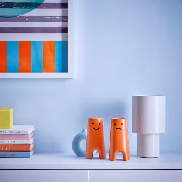 FRÖVÄXT ФРЁВЭКСТ Ваза - коричнево-оранжевый 14 см - фото 3