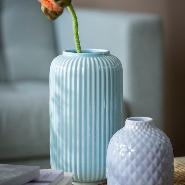 Ваза, синий 22 см IKEA СТИЛРЕН 404.420.44 - фото 4