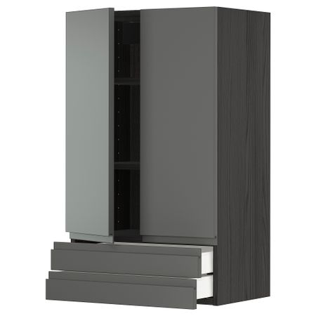 Навесной шкаф, 2 дверцы, 2 ящика, 60x100 cm IKEA METOD МЕТОД, MAXIMERA МАКСИМЕРА 694.680.38