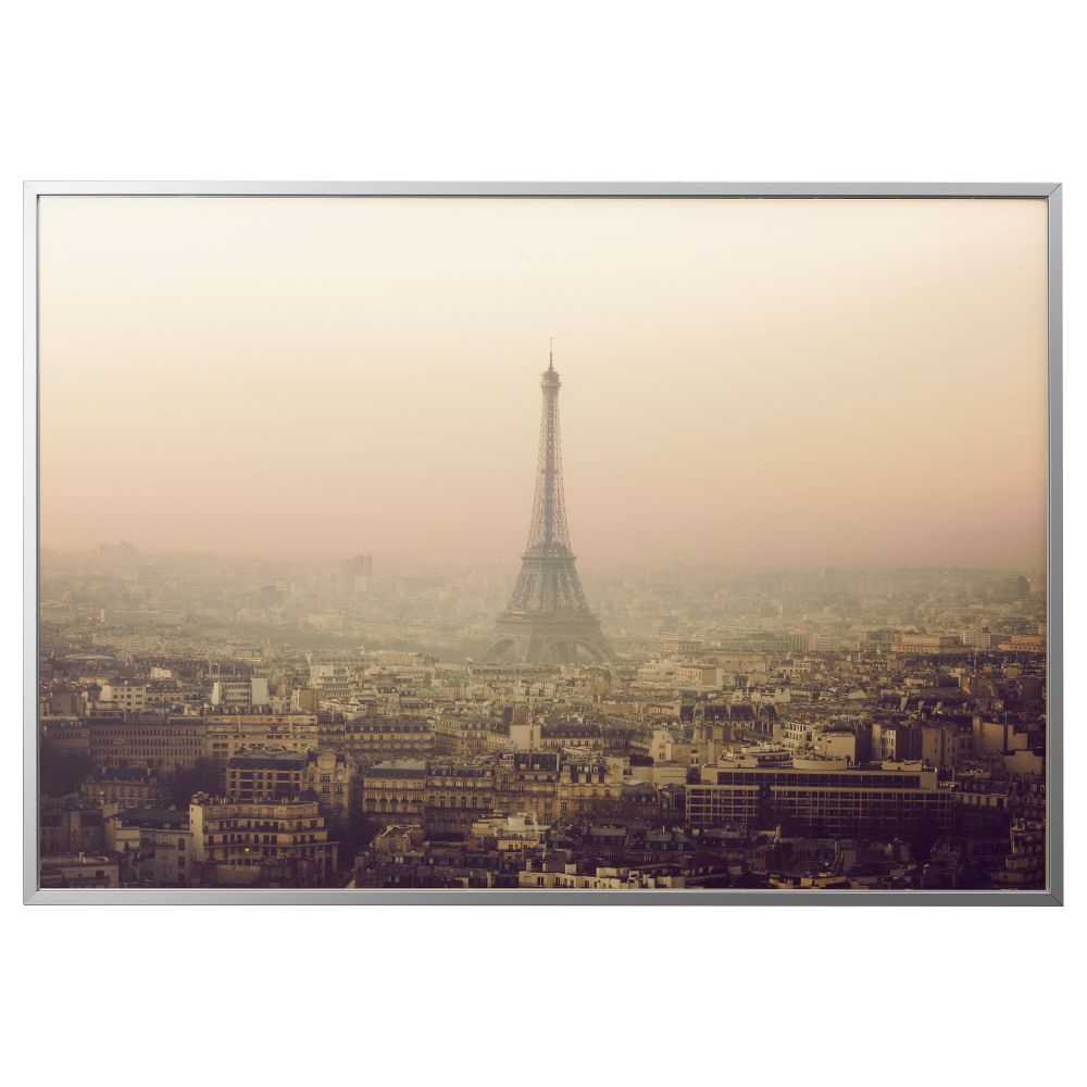 Картина с рамой БЬЁРКСТА, Мечта, цвет алюминия (200x140 см) - фото 1