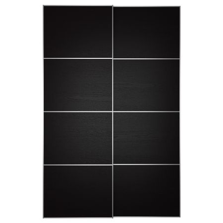 Пара раздвижных дверей ИЛЬСЕНГ, черно-коричневый