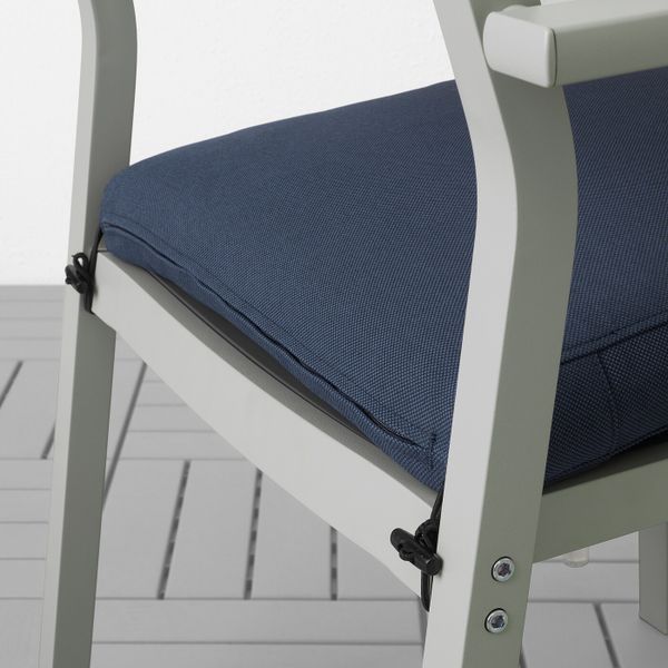 Стол + 6 кресел,д/сада, темно-серый/ФРЁСЁН/ДУВХОЛЬМЕН синий 156x90 см IKEA ШЭЛЛАНД 692.665.54 - фото 2