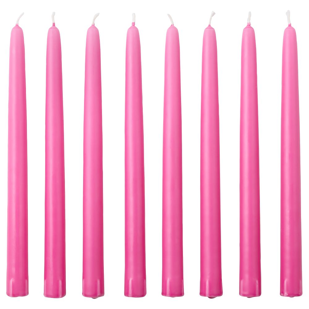 Неароматическая свеча КЛОКХЕТ, темно-розовый (25 см) - фото 1