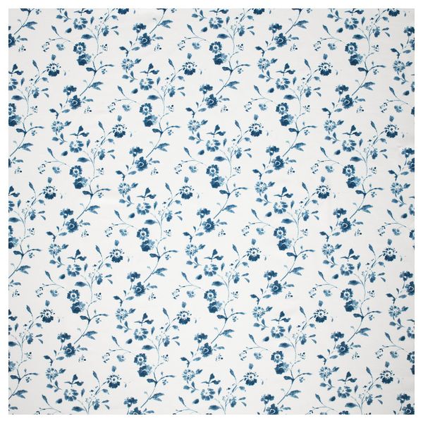 Ткань, белый, синий 150 см IKEA BLÅGRAN БЛОГРАН 504.327.04 - фото 1