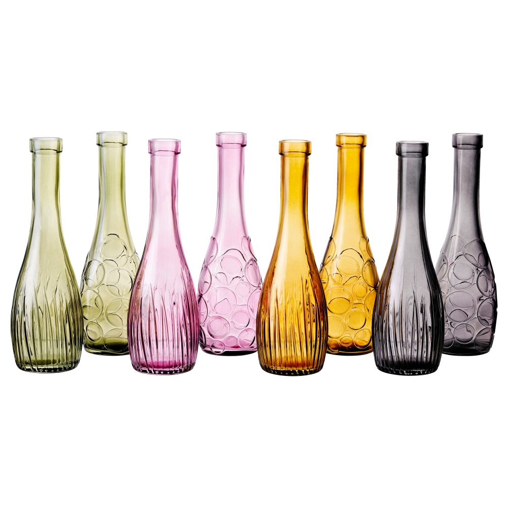 Ваза ЛОВЛИГ, различные орнаменты, разные цвета (26 см) - фото 1