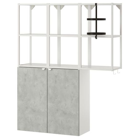 Комбинация для хранения, 120x32x150 см, белый IKEA BEGIVENHET БЕГИВЕНХЕТ 893.314.45