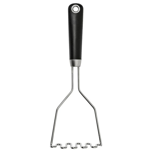 Толкушка для картофеля, нержавеющая сталь/черный IKEA IKEA 365+ HJÄLTE ИКЕА 365+ ЙЭЛТЕ 303.745.78 - фото 1