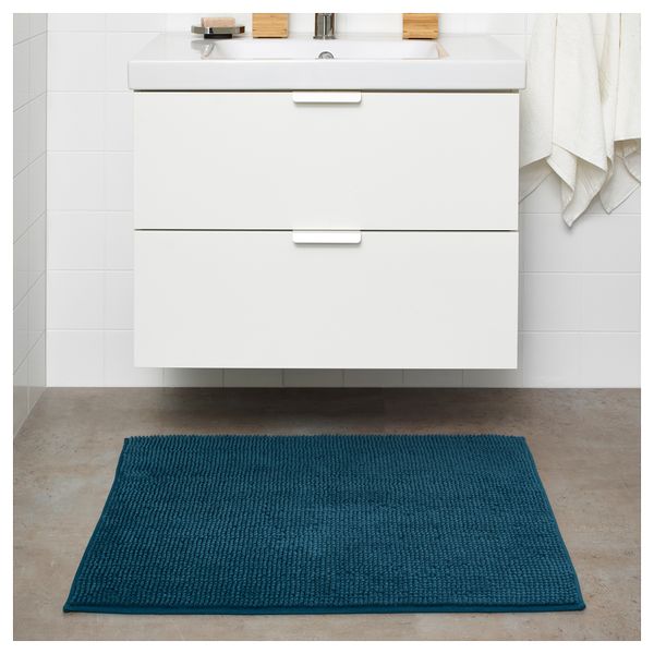 Коврик для ванной ТОФТБУ, зелено-синий (60x90 см) - фото 5