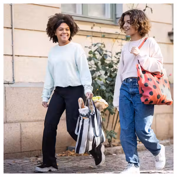 SKYNKE Сумка - в полоску/чёрный белый 45x36 см - фото 3