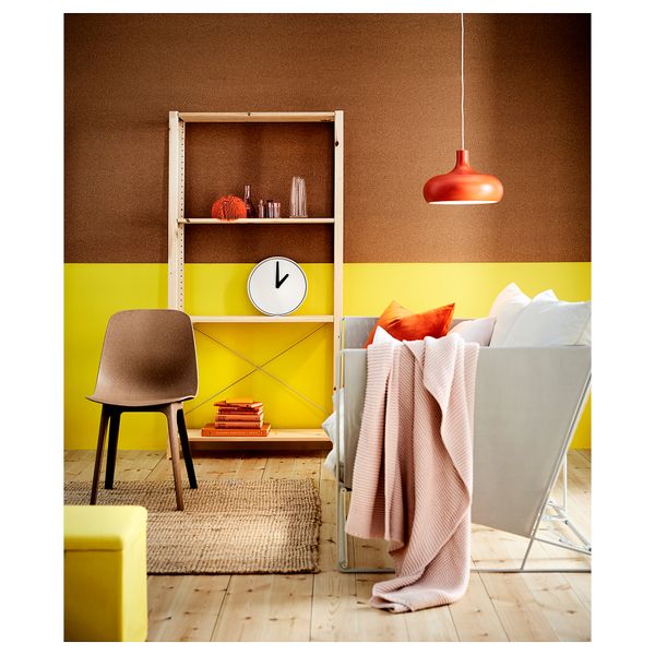 1 секция, полки ИВАР, сосна - схема-чертеж с размерами