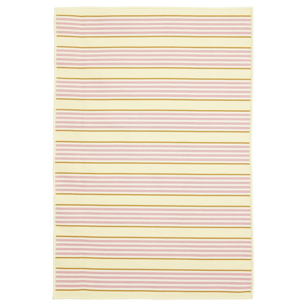 Ковер безворсовый, для/дома/улицы, в полоску/розовый-желтый 70x100 см IKEA СОММАР 2020 604.675.09 - фото 1