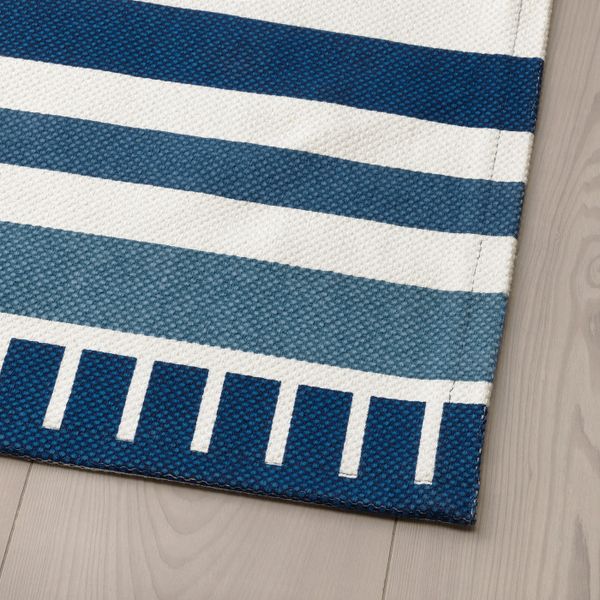 Ковер безворсовый, темно-синий 80x160 см IKEA SÅNGLÄRKA СОНГЛЭРКА 704.270.37 - фото 3