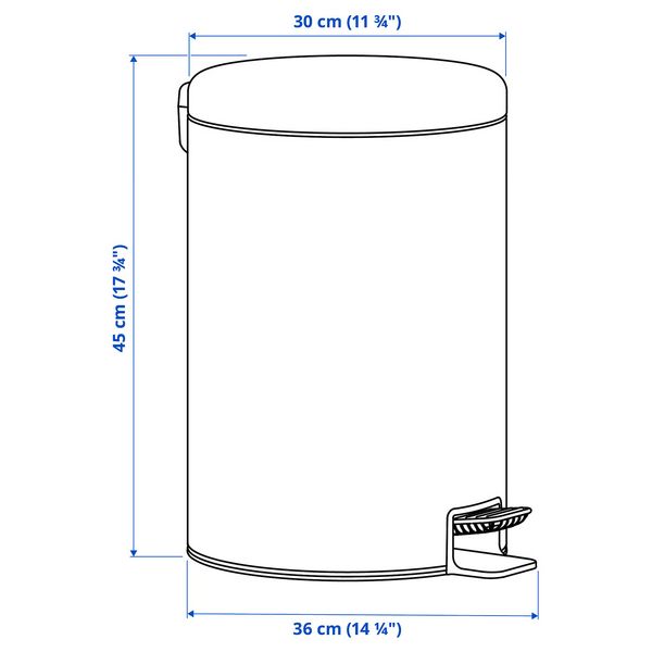 IKEA, дополнительный ракурс - схема-чертеж с размерами