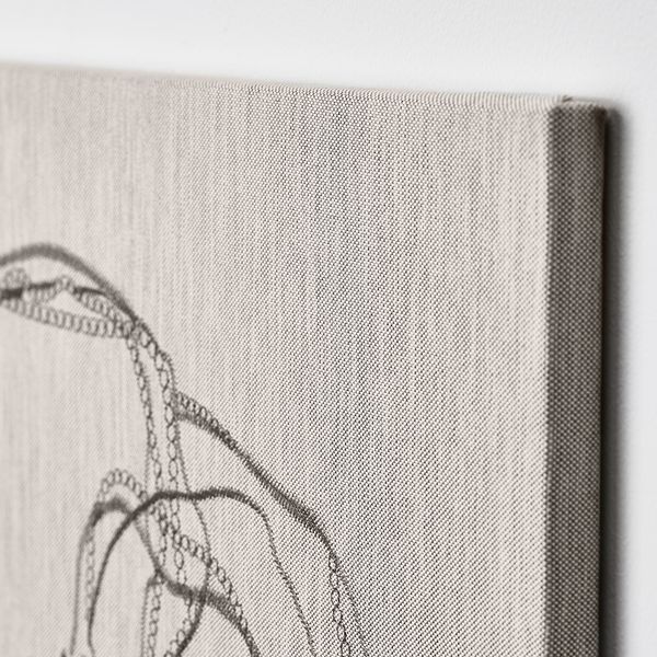 Картина, Набросок цветка, 56x56 см IKEA PJÄTTERYD ПЬЕТТЕРИД 205.709.09 - схема-чертеж с размерами