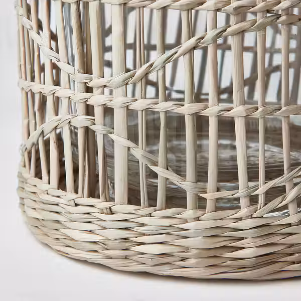 SLIPPRIG Фонарь для формовой свечи - ручная работа осока - фото 4