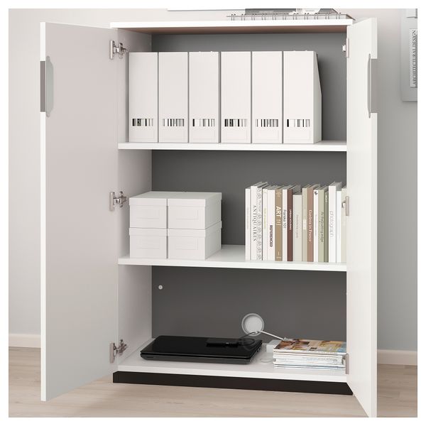 Шкаф с дверями ГАЛАНТ, белый (80x120 см) - фото 2