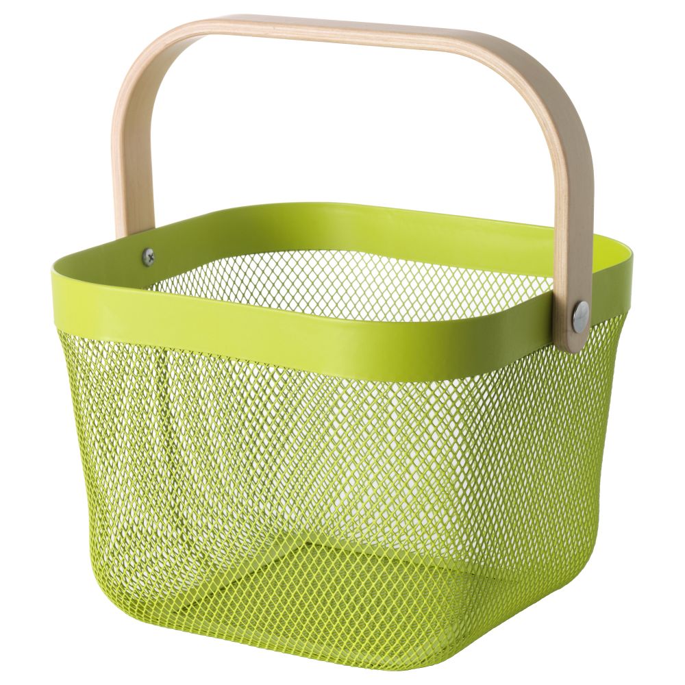 Корзина РИСАТОРП, зеленый (25x26x18 см) - фото 1