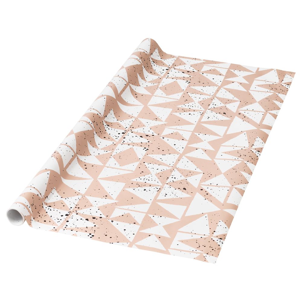 Рулон оберточной бумаги ЛАНКМОЙ, белый, розовый (3.0x0.7 м) - фото 1