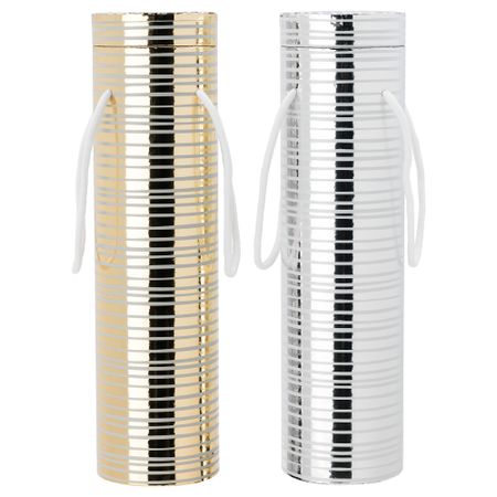 Коробка подарочная ВИНТЕР 2015, полоска, разные цвета (32 см)