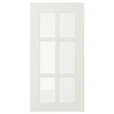 STENSUND Стеклянная дверь - белый 30x60 см