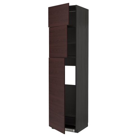 Высокий шкаф для холодильника, 3дверцы IKEA METOD МЕТОД 394.636.88