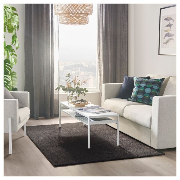 Ковер, короткий ворс, темно-серый 133x195 см IKEA STOENSE СТОЭНСЕ 304.255.30 - фото 3