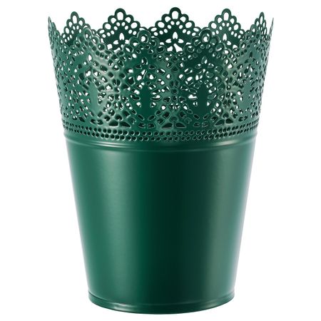 Кашпо, для дома, улицы темно-зеленый 12 см IKEA СКУРАР 804.599.47