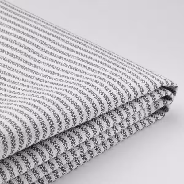 ROCKSJÖN РОККШЁН Чехол табурета для ног - Klovsta серый/белый - фото 1