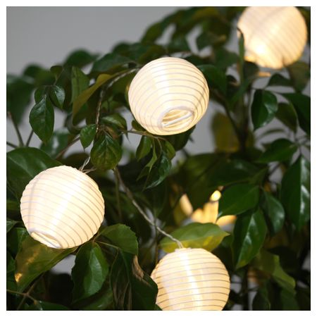 Украшение для гирлянды СОЛВИДЕН, шаровидный белый