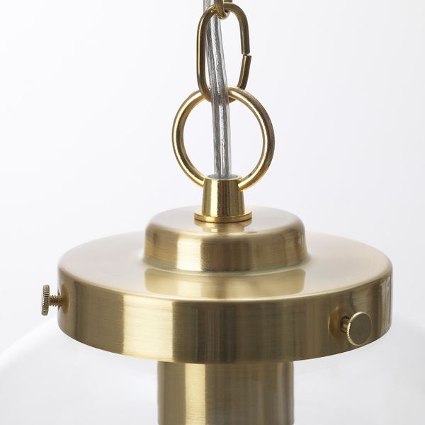 Подвесной светильник, прозрачное стекло/лук IKEA ÅTERSKEN ОТЕРСКЕН 504.370.80 - схема-чертеж с размерами