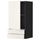Навесной шкаф с дверцей, 2 ящика МЕТОД / МАКСИМЕРА, черный, Веддинге белый