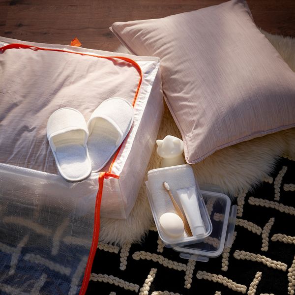 Сумка для хранения 55x49x19 см IKEA PÄRKLA ПЭРКЛА 303.953.83 - фото 2