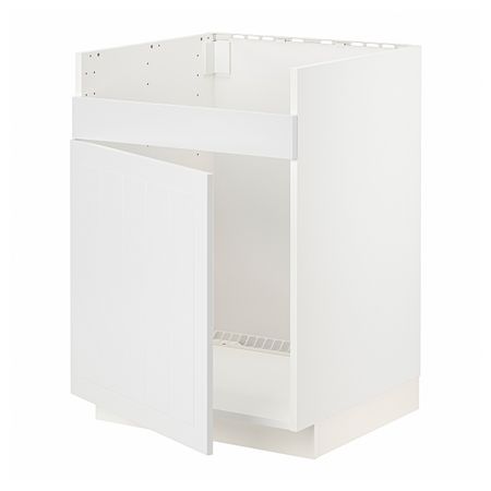 Напольный шкаф для мойки ХАВСЕН, белый/Стенсунд белый 60x60 см IKEA METOD МЕТОД 494.448.02