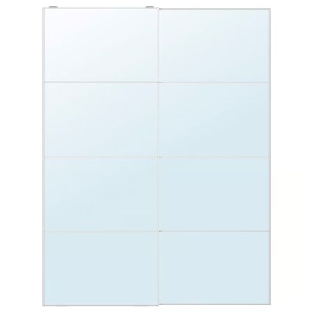 AULI Пара раздвижных дверей - зеркальное стекло 150x201 см