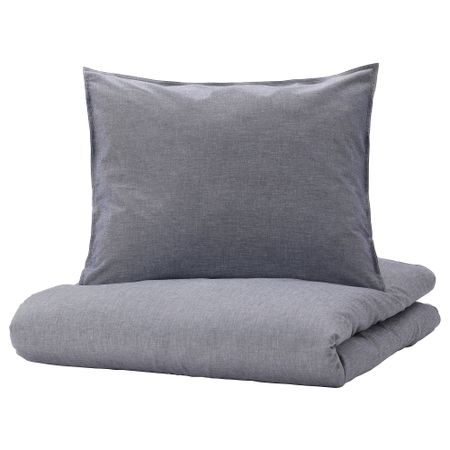 Пододеяльник и 2 наволочки, 240x220, 50x60 см, темно-синий IKEA KOPPARBLAD КОППАРБЛАД 004.836.68