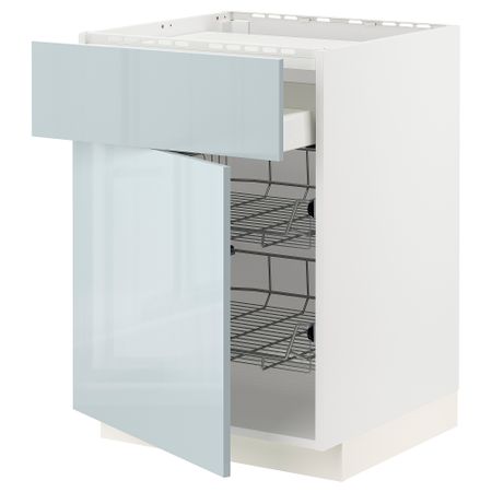 Шкаф для варочной панели, ящик, 2 проволочные корзины, 60x60 cm IKEA METOD МЕТОД, MAXIMERA МАКСИМЕРА 194.793.79