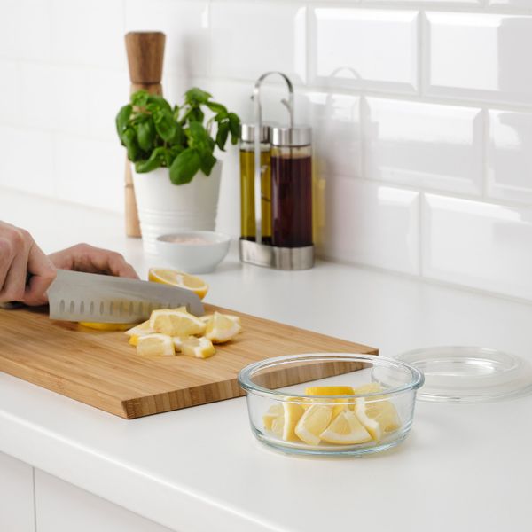 Контейнер для продуктов, круглой формы/стекло 400 мл IKEA IKEA 365+ ИКЕА/365+ 003.591.93 - фото 6