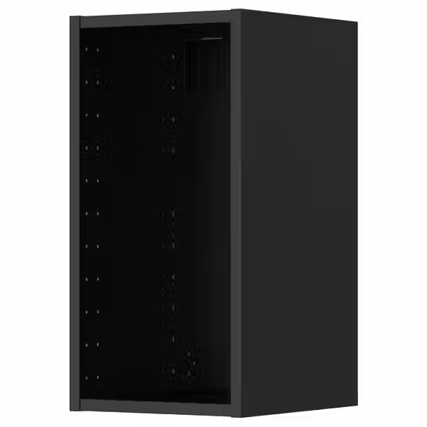 METOD Каркас навесного шкафа - черно-серый 30x37x60 см - схема-чертеж с размерами