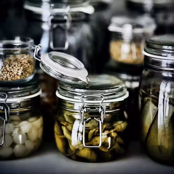 KORKEN Банка с крышкой - прозрачное стекло 0.5 л - фото 2